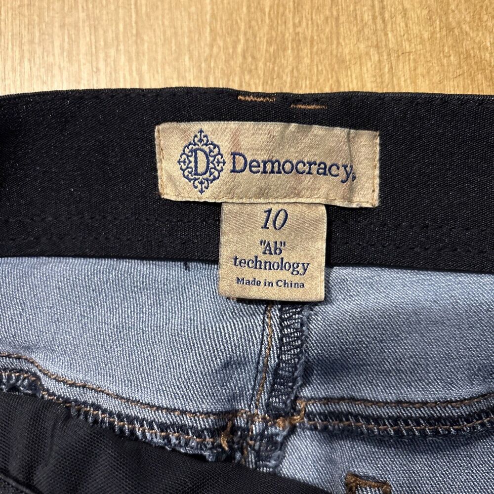 Democracy Ab Solution Bootcut Jean for Women Size 10- Indigo with Frayed Hem - Picture 4 of 8